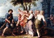Jan Van Den Hoecke The Triumph of David oil painting